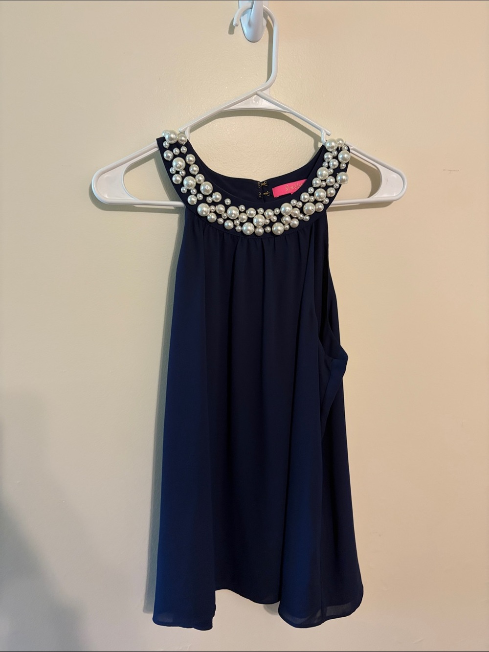 Lilly Pulitzer Shawn Beaded Halter Top New Without Tags - Picture 2 of 5